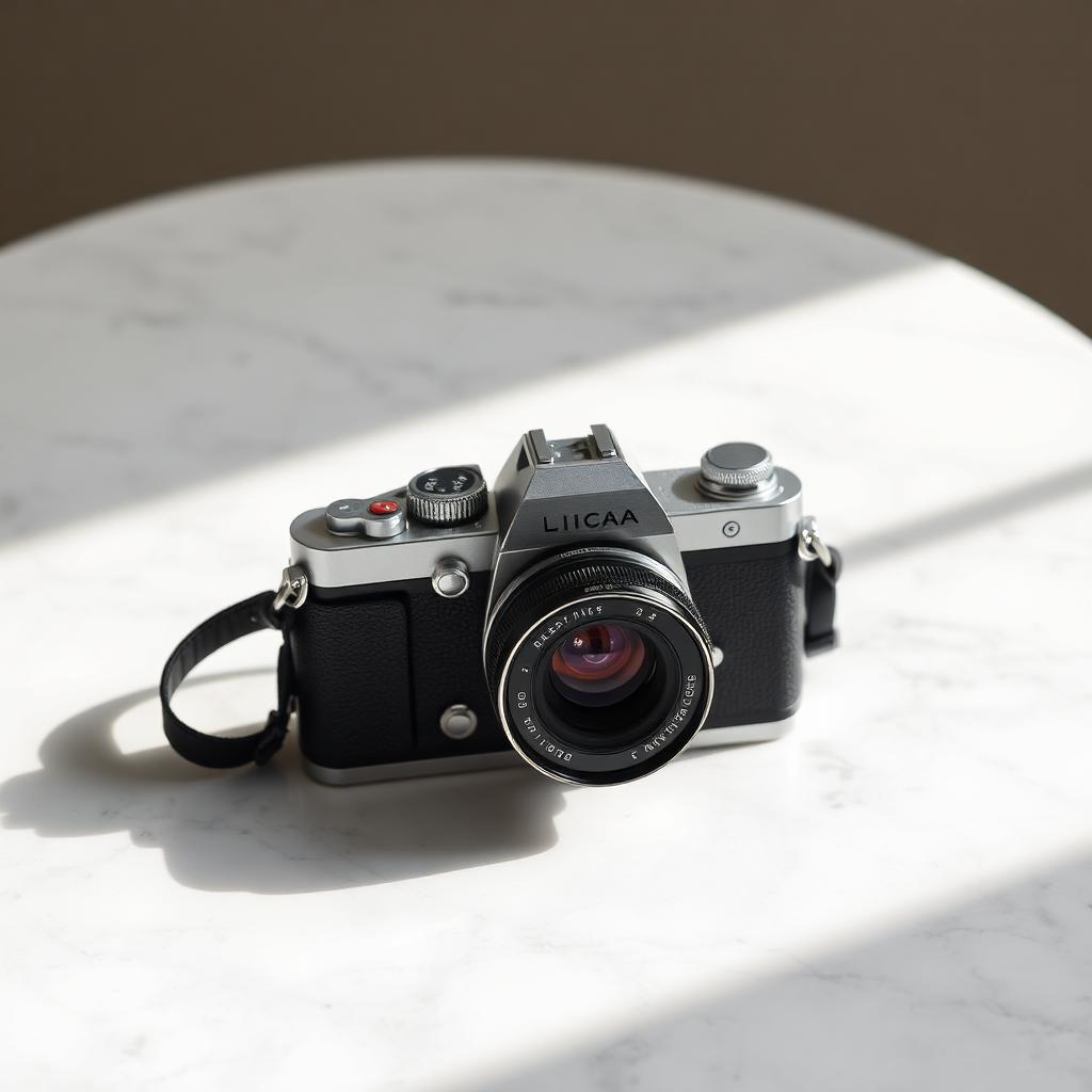 Vintage Leica camera being auctioned
